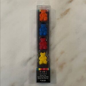 Dylan's Candy Bar Colorful Bear Eraser Set